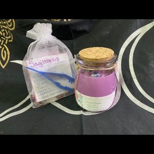 Crystal Candle- Sagittarius